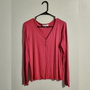 Long sleeve Hot Pink Shirt